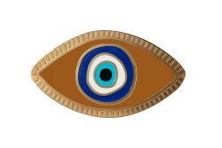 GÖZ DUVAR DEKOR AMBER 22X12,2 CM - 1