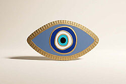 GÖZ DUVAR DEKOR MAVİ 22X12,2 CM - 1