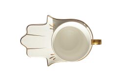 GÖZ & FATMA ANA ELİ TEMALI TEKLİ FİNCAN SETİ ( 2 PRÇ. ) - 220 Cc- QK030 - 4