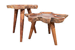 GROVE İKİLİ SEHPA BÜYÜK 75x45cm-KÜÇÜK 60x60cm - KERVAN