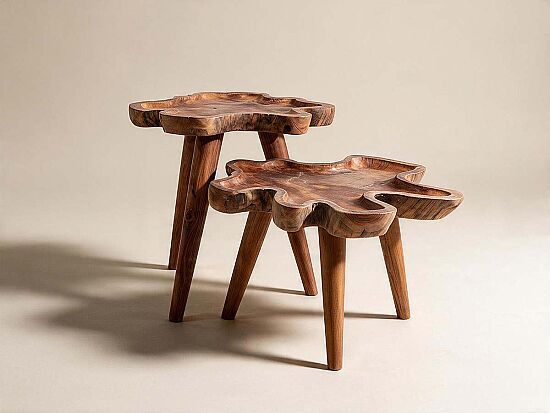 GROVE İKİLİ SEHPA BÜYÜK 75x45cm-KÜÇÜK 60x60cm - 1