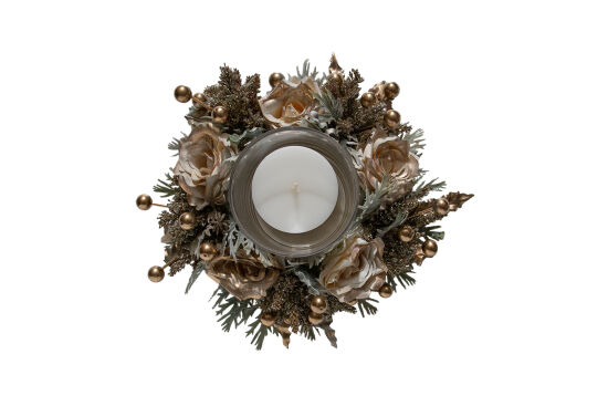 GÜLLÜ MUMLUK GOLD 25X10 CM - 2