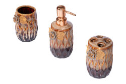 GÜLLÜ ZYA1997-5 BANYO SET 3'LÜ (SIVI SABUNLUK-DIS FIRCALIK-PAMUKLUK) - 2