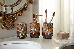 GÜLLÜ ZYA1997-5 BANYO SET 3'LÜ (SIVI SABUNLUK-DIS FIRCALIK-PAMUKLUK) - 4