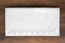 KERVAN - HAREN 70X140 NAKISLI HAVLU KREM
