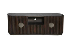 HAY TV ÜNİTESİ 2 KAPILI 1 ÇEKMECELİ KAHVERENGİ GRİ MERMER 40x160x60cm TS231008_BND - 2