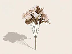 HD10189 BUKET ÇİÇEK R023-KREM 54 CM - YAPAY ÇİÇEK