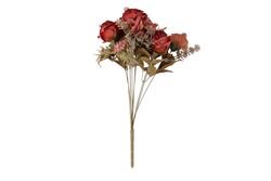 YAPAY ÇİÇEK - HD10194 BUKET ÇİÇEK R140-KIRMIZI 51 CM