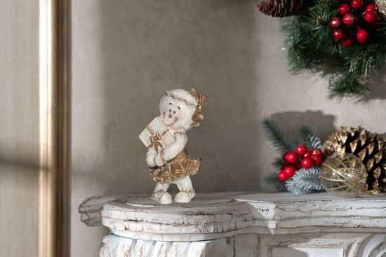 HEDİYE TUTAN KURABİYE ÇOCUK 9x15 cm KREM-GOLD - 3