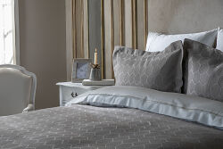 HENRİ PİKE - YATAK ÖRTÜSÜ 240x250 3 PRC GRİ - 2