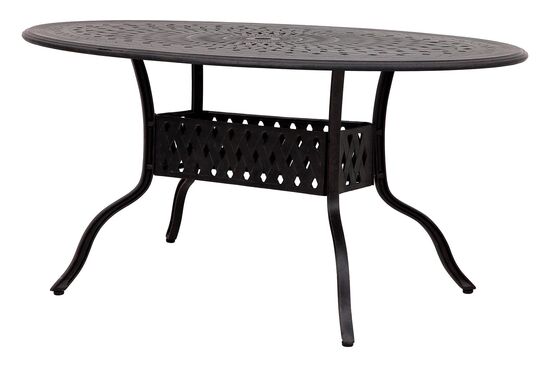 HS201809/7 MANHATTAN OVAL MASA KAHVE 152x97x74cm - 1