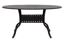 HS201809/7 MANHATTAN OVAL MASA KAHVE 152x97x74cm - 2