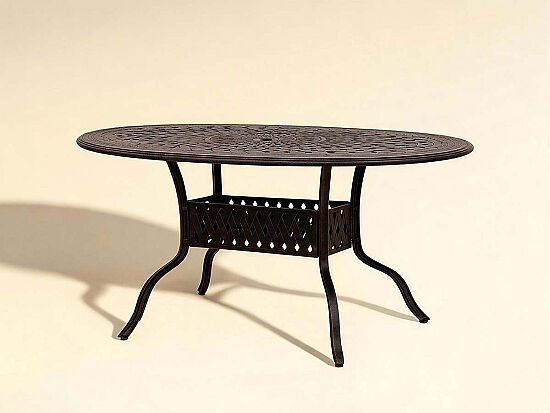 VERDE HS201809/7 MANHATTAN OVAL MASA KAHVE 152x97x74cm - 1