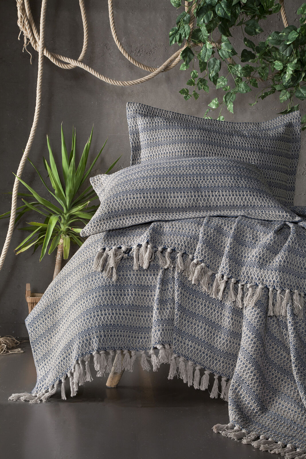 HURREM YATAK ORTUSU 240x250 cm CK. 3 PRC. INDIGO Kervan HURREM YATAK ORTUSU 240x250 cm CK. 3 PRC. INDIGO Kervan