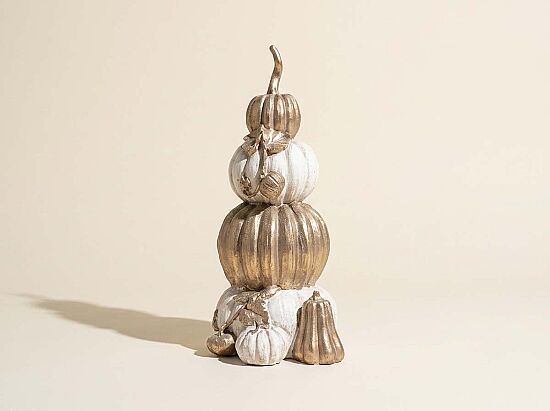 BALKABAĞI AĞACI 17x34cm KREM-GOLD HYK1021 - 1