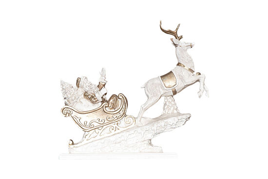 HYK1057 NOEL BABA KIZAĞI 54x50 cm KREM-GOLD (YLBŞ) - 1