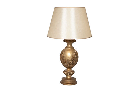 HYK1092 YAPRAK DESENLİ ABAJUR 45X80 CM GOLD - 1