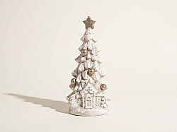 NOEL AĞACI 11x23cm KREM-GOLD (YLBŞ) HYK1174 - KERVAN