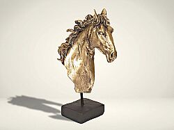 KAIDELI AT BUST KUCUK GOLD-KAHVE 15x24 cm HYK121 - KERVAN