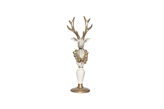 HYK185 MEYVE KOLYELI GEYIK 14x44 cm GOLD-KREM