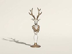 MEYVE KOLYELI GEYIK 14x44 cm GOLD-KREM HYK185 - KERVAN