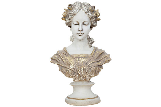 HYK280 KAIDELI KADIN BUST KREM-GOLD 40x26cm