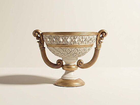 KULPLU MEYVELİK KREM-GOLD 23x35 cm HYK438 - 1