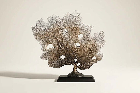 KAIDELI AGAC KREM-GOLD 41x41cm HYK593 - 1