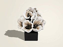 KAIDELI MERCAN KREM-GOLD 25x25cm HYK594 - KERVAN
