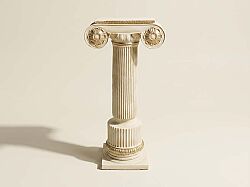 BÜYÜK KAİDELİ SÜTUN 25X45 CM KREM-GOLD HYK721 - KERVAN