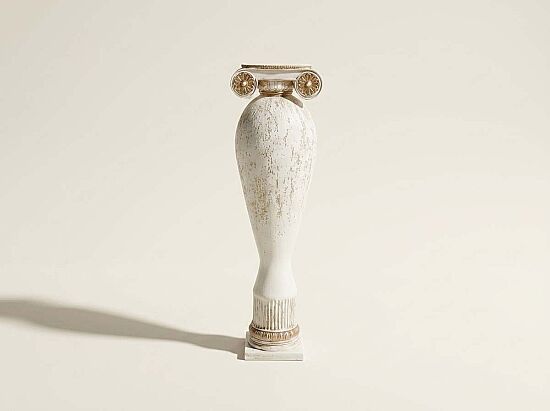 SÜTUN KAPAKLI BÜYÜK KÜP KREM-GOLD 22x70cm HYK788 - 1