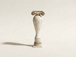 SÜTUN KAPAKLI KÜÇÜK KÜP KREM-GOLD 22x58cm HYK789 - KERVAN