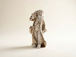 PALTOLU NOEL BABA 10x19 cm KREM-GOLD (YLBŞ) HYK873 - KERVAN