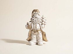 HEDİYE TAŞIYAN NOEL BABA 20x30cm KREM-GOLD (YLBŞ) HYK896 - KERVAN
