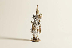 ÜST ÜSTE OTURAN CÜCE 44X18 CM GOLD-KREM HYK902 - KERVAN