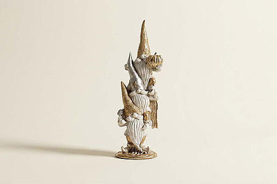 ÜST ÜSTE OTURAN CÜCE 44X18 CM GOLD-KREM HYK902 - 1