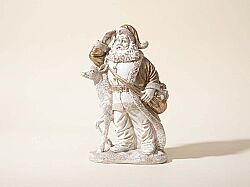 GEYİKLİ NOEL BABA 23x32 cm KREM-GOLD (YLBŞ) HYK952 - KERVAN