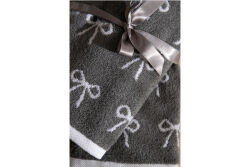 İKİLİ 45X70 cm FİYONK JAKAR HAVLU GRİ - 5