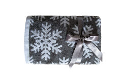 İKİLİ 45X70 cm KARTANESİ JAKAR HAVLU GRİ - 2