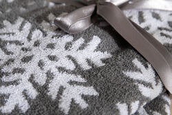 İKİLİ 45X70 cm KARTANESİ JAKAR HAVLU GRİ - 4