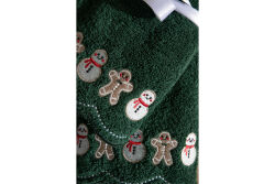 İKİLİ 45X70 cm KURABİYE ADAM HAVLU YEŞİL - 5