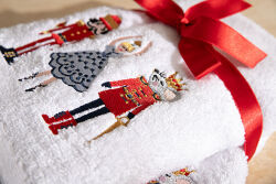 İKİLİ 45X70 cm KURŞUN ASKER HAVLU BEYAZ - 4