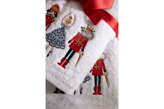 İKİLİ 45X70 cm KURŞUN ASKER HAVLU BEYAZ - 5