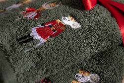 İKİLİ 45X70 cm KURŞUN ASKER HAVLU YEŞİL - 4