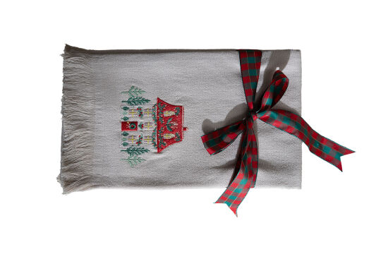 İKİLİ EV NAKIŞ YILBAŞI MUTFAK HAVLUSU - 1