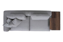 IPEK UCLU KOLTUK BEJ 95x265x62cm (TUSPA 02-102) - Thumbnail