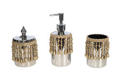 IRIS BANYO SET PLATIN (SIVI SABUNLUK-DIS FIRCALIK-PAMUKLUK)