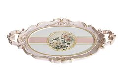 TEPSİ - ISABEL TEPSİ OVAL PEMBE 28x48cm