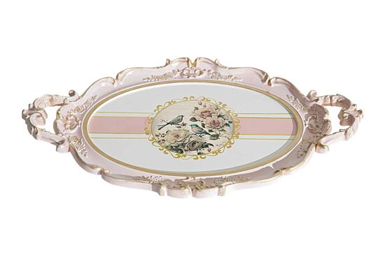 ISABEL TEPSİ OVAL PEMBE 28x48cm