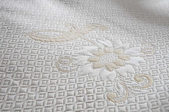 JADESSA PİKE-YATAK ÖRTÜSÜ 240x250 3 PRC KREM-GOLD - 4